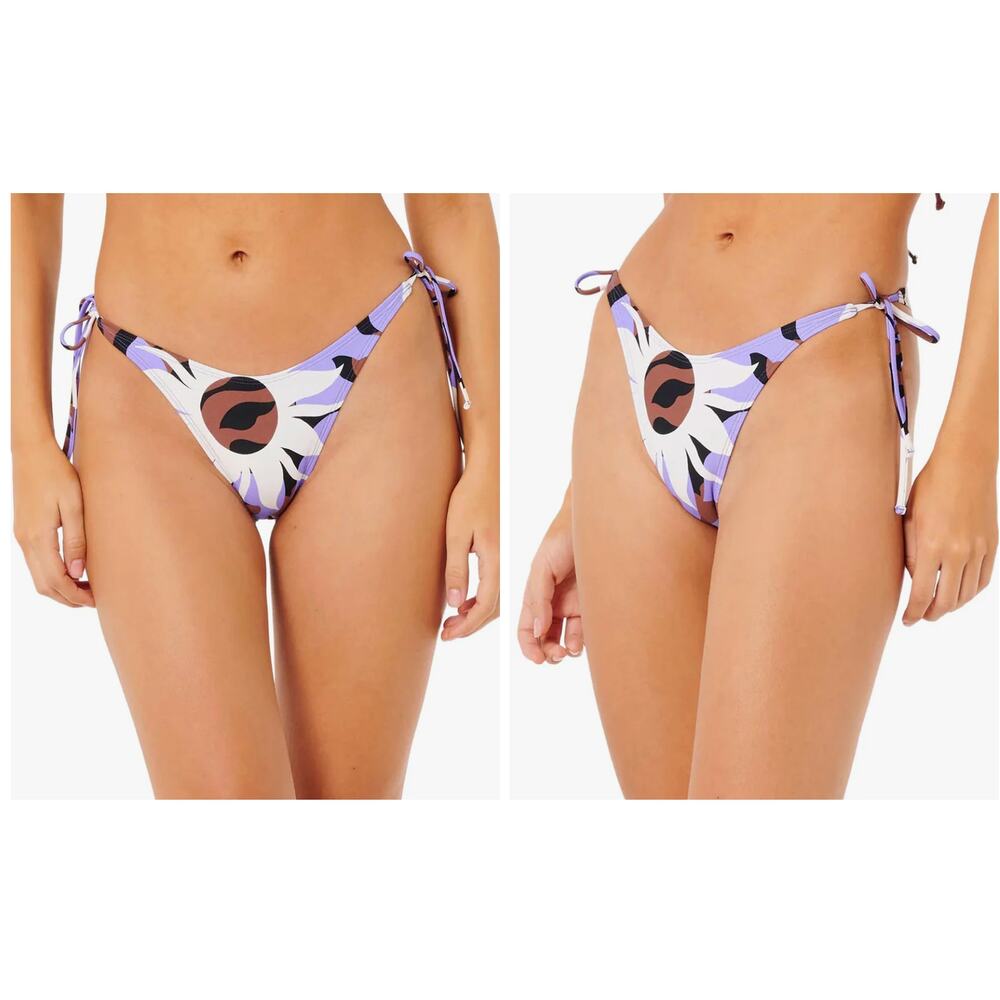 Rip Curl Women's Cala Nights High Leg Skimpy Bikini Bottoms NWT Small